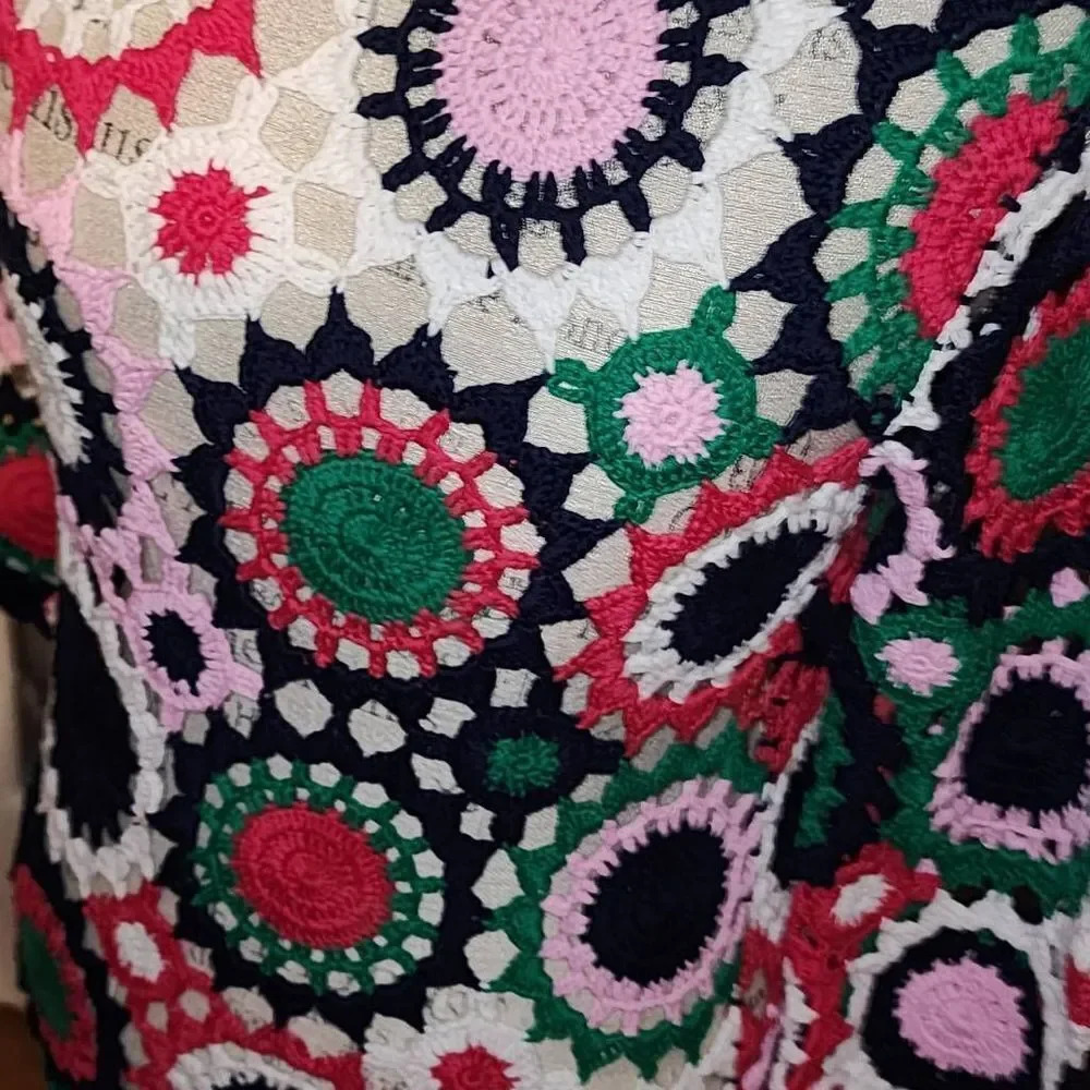 ASOS Womens Crocket Flower Sweater Dress US 2 - Picture 3 of 5